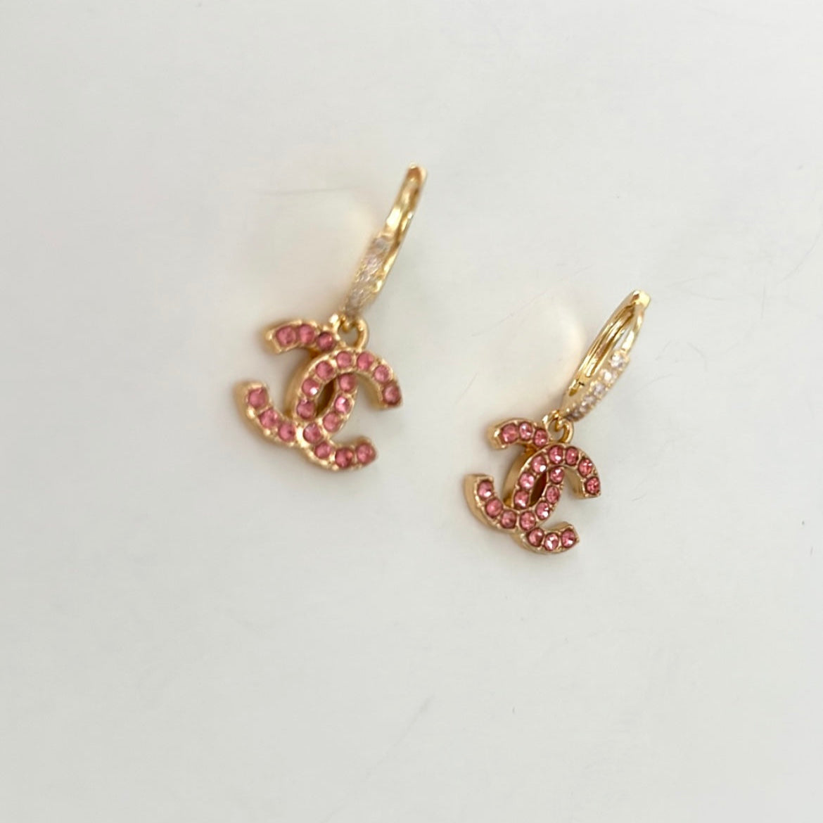 The Classic Mini Earrings with Huggies- Pink