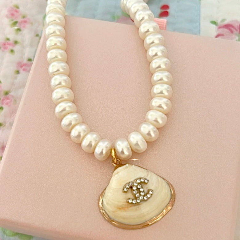Custom Pearl & Seashell Necklace