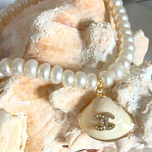 Custom Pearl & Seashell Necklace