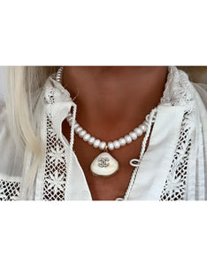 Custom Pearl & Seashell Necklace