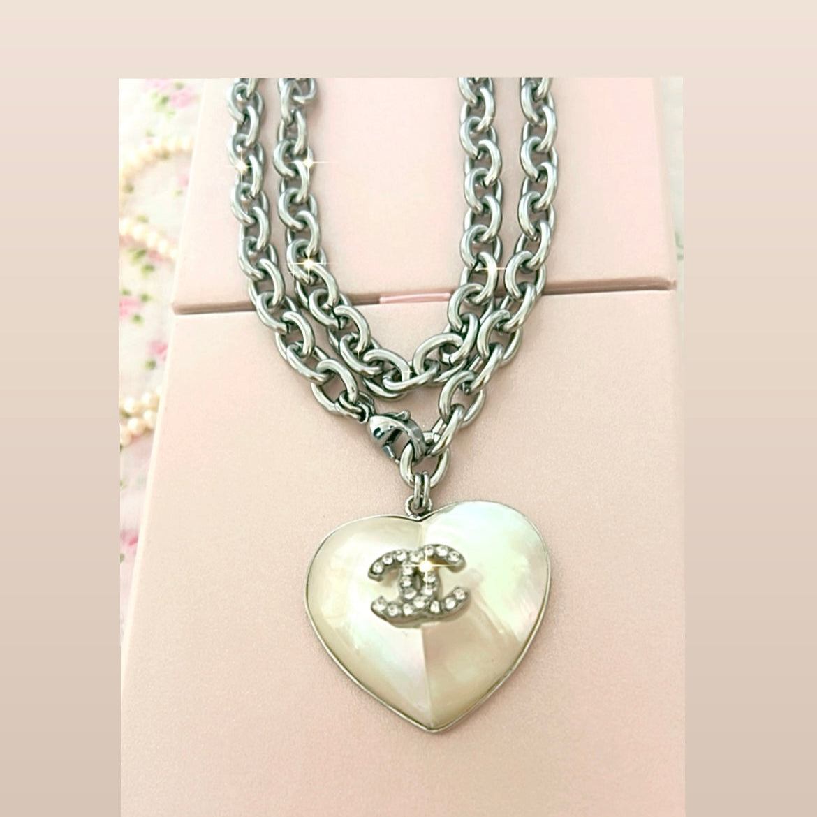 The XL Heart Necklace in Silver
