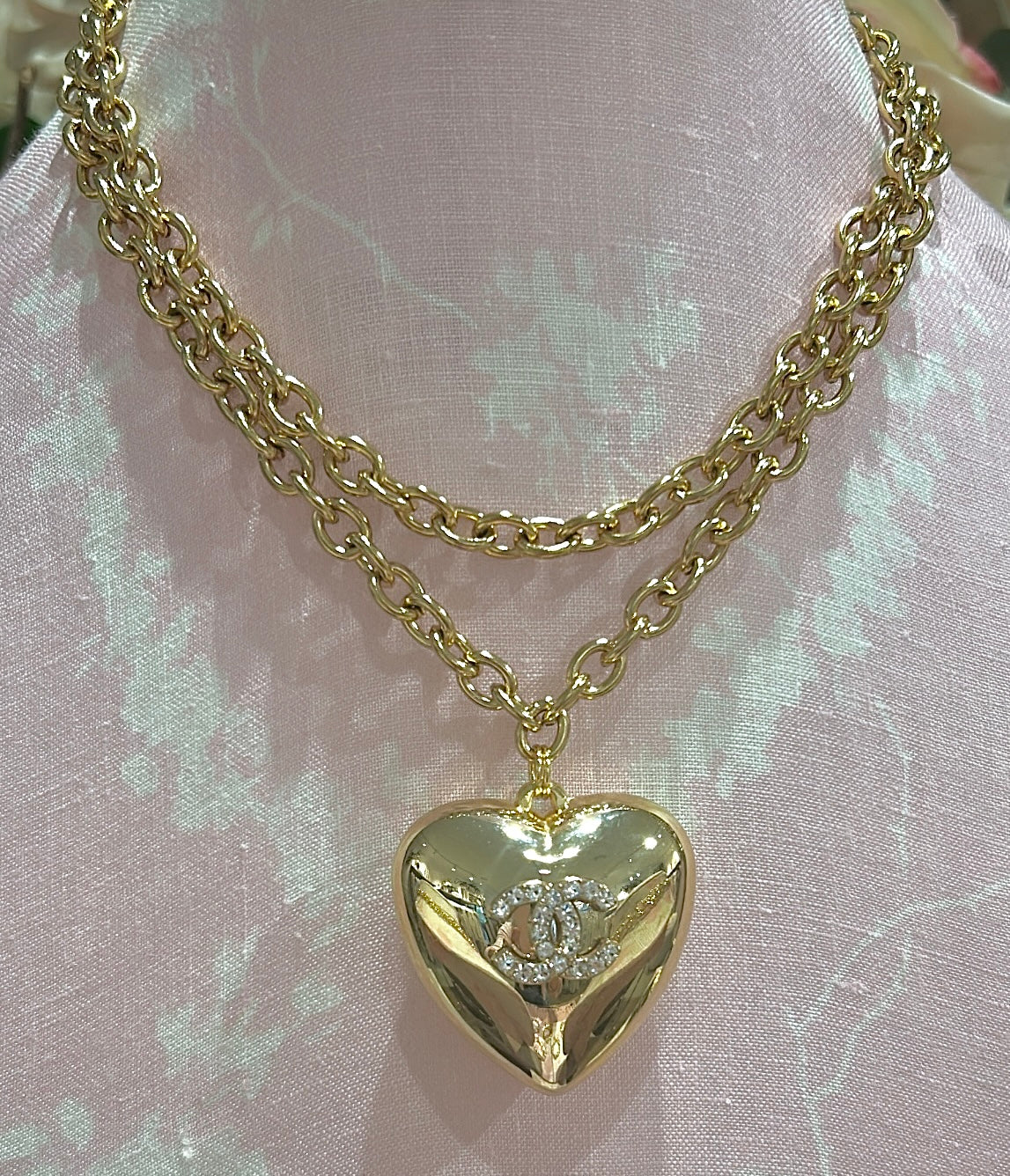 The XL Gold Jumbo Heart Necklace