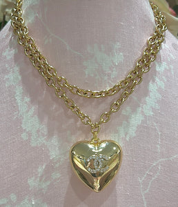 The XL Gold Jumbo Heart Necklace