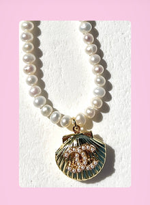 The Pearl Seashell Locket Necklace