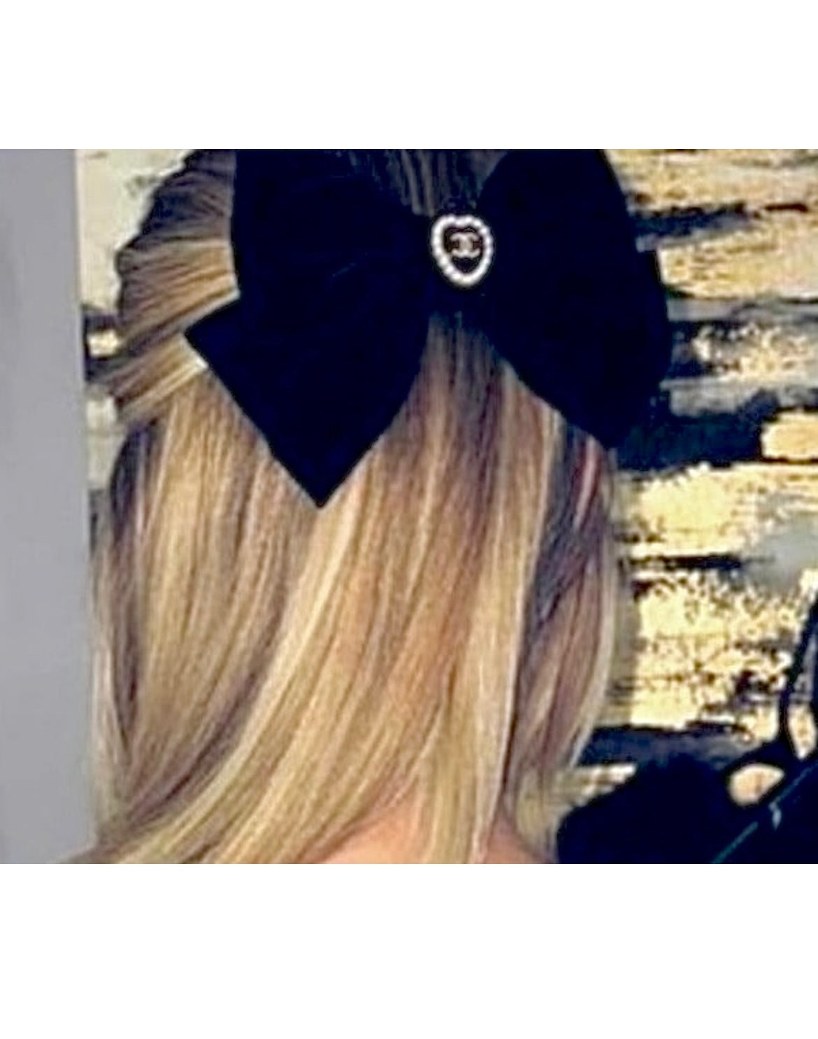 The Black Velvet Bow- 2 button options