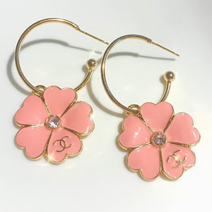 The Callie Earrings in Pink