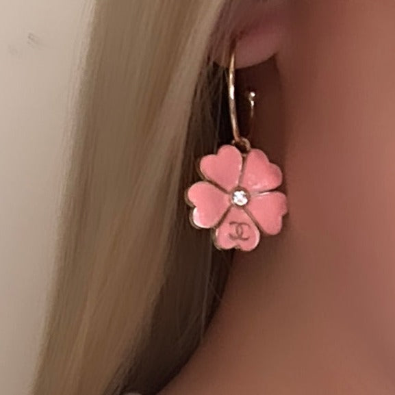 The Callie Earrings in Pink