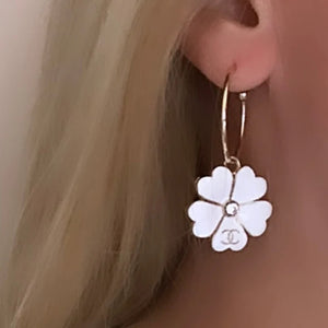 The Callie Earrings in White
