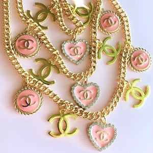 The Charm Necklace in Pink