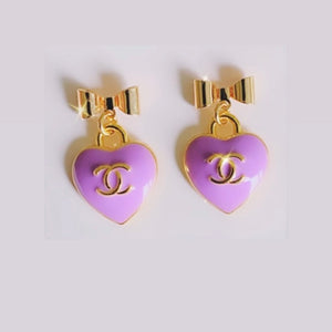 The Coco Earrings in Purple