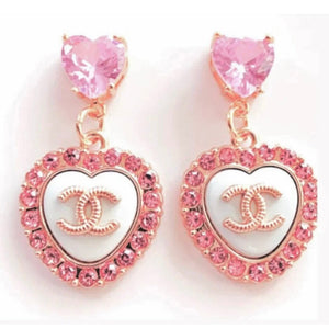 The BB Earrings in Pink