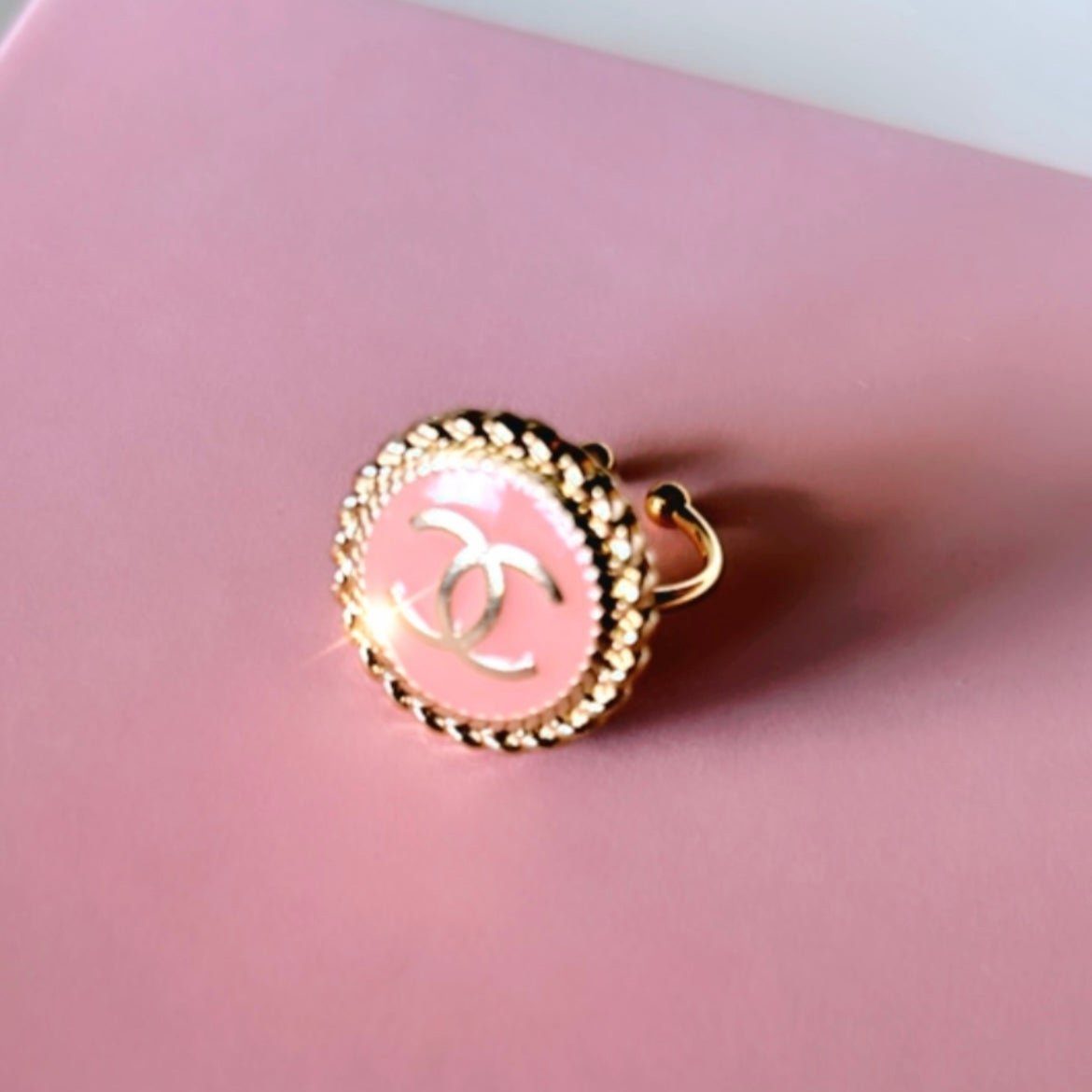 The Pink Medallion Ring