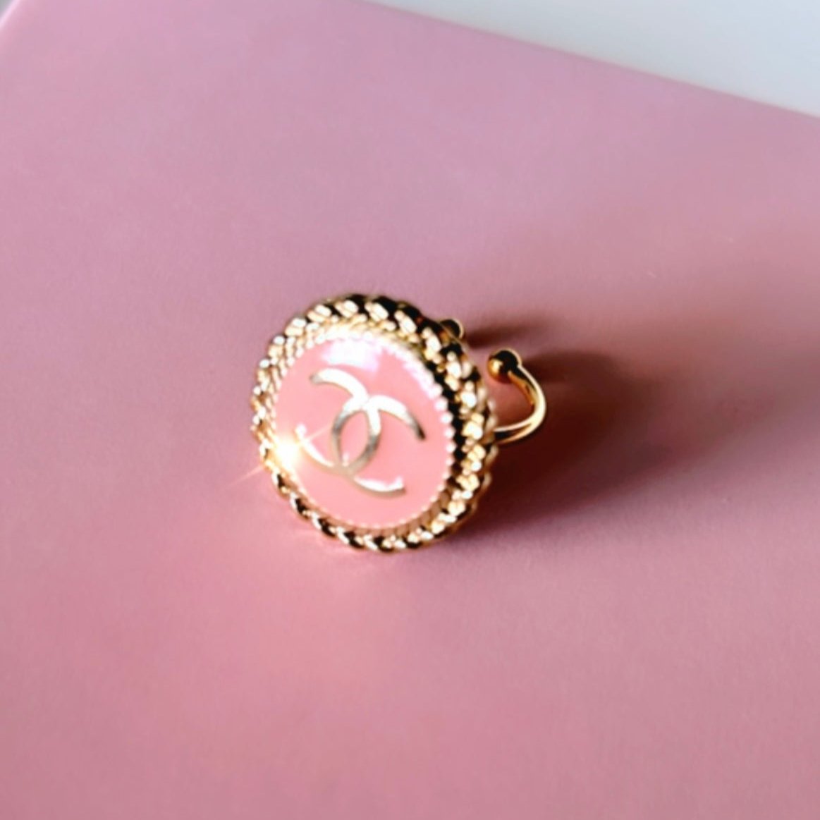 The Pink Medallion Ring