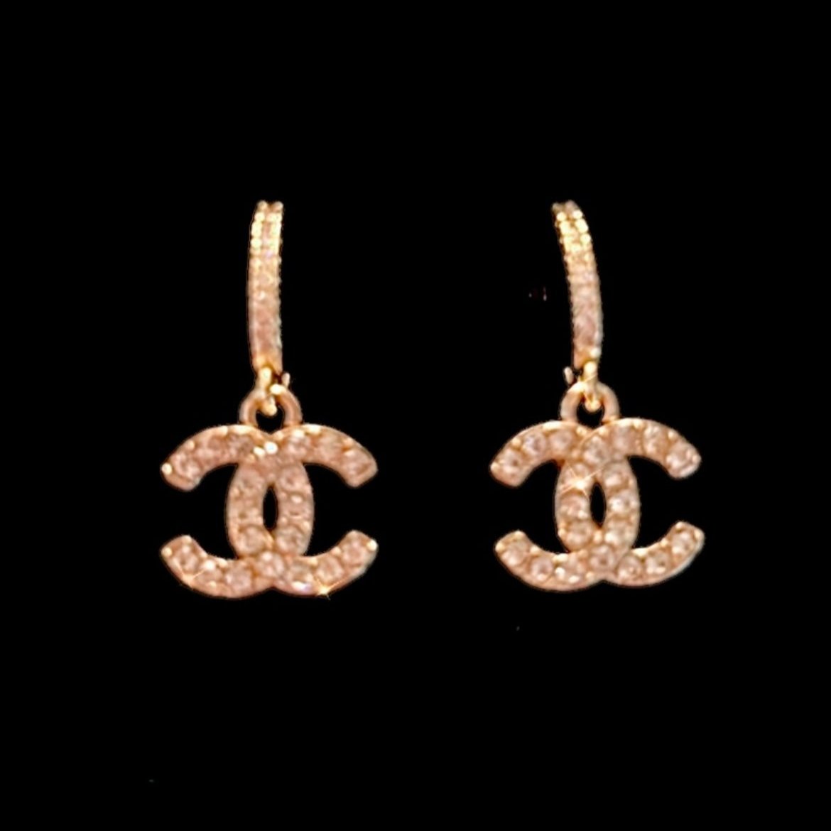 The Classic Mini Crystal Earrings with Huggies- in gold or silver