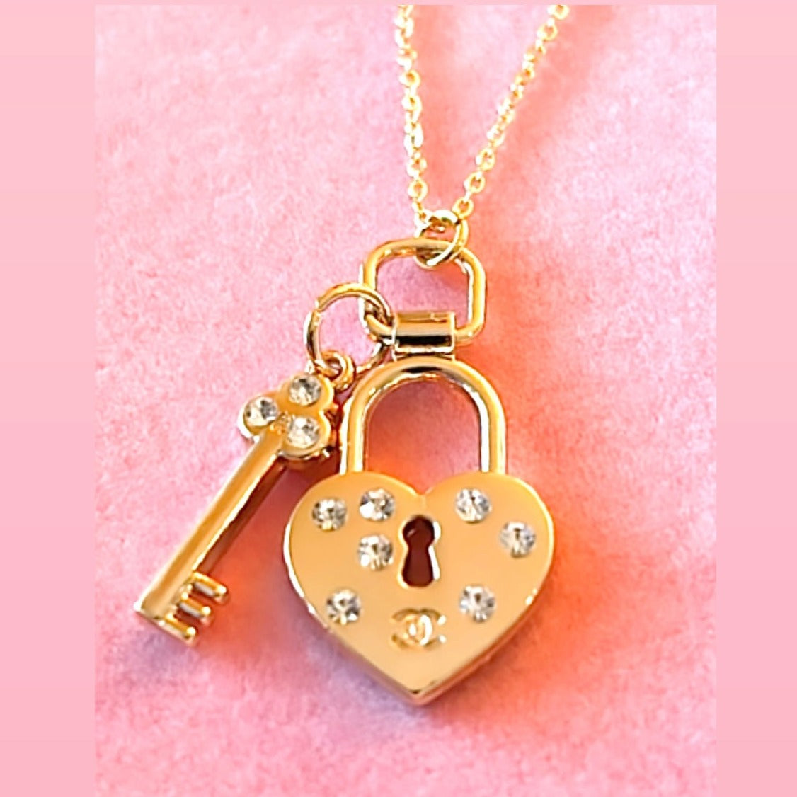 The CC Lock & Key Necklace
