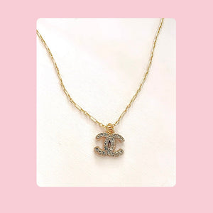 The Crystal Dainty Necklace in Gold