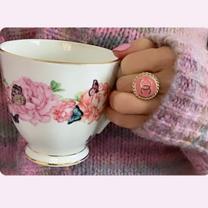 The Pink Medallion Ring