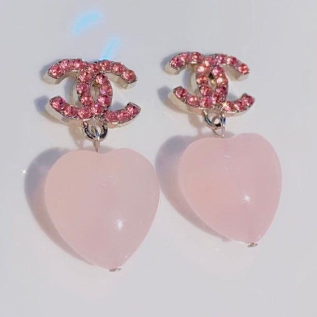 The Valentina Pink Crystal Earrings