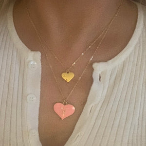 The LV Layered Necklace in Pink