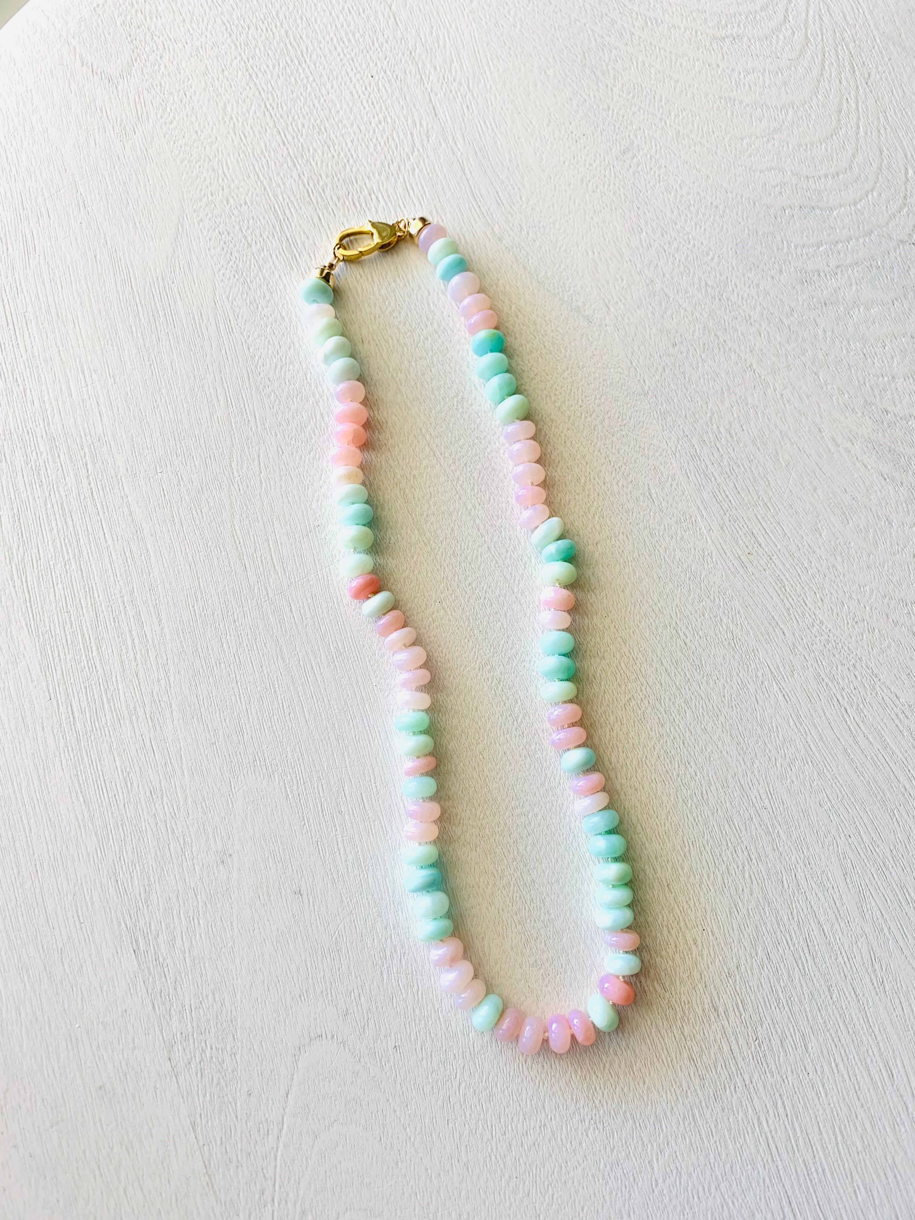 The Cotton Candy Opal Necklace