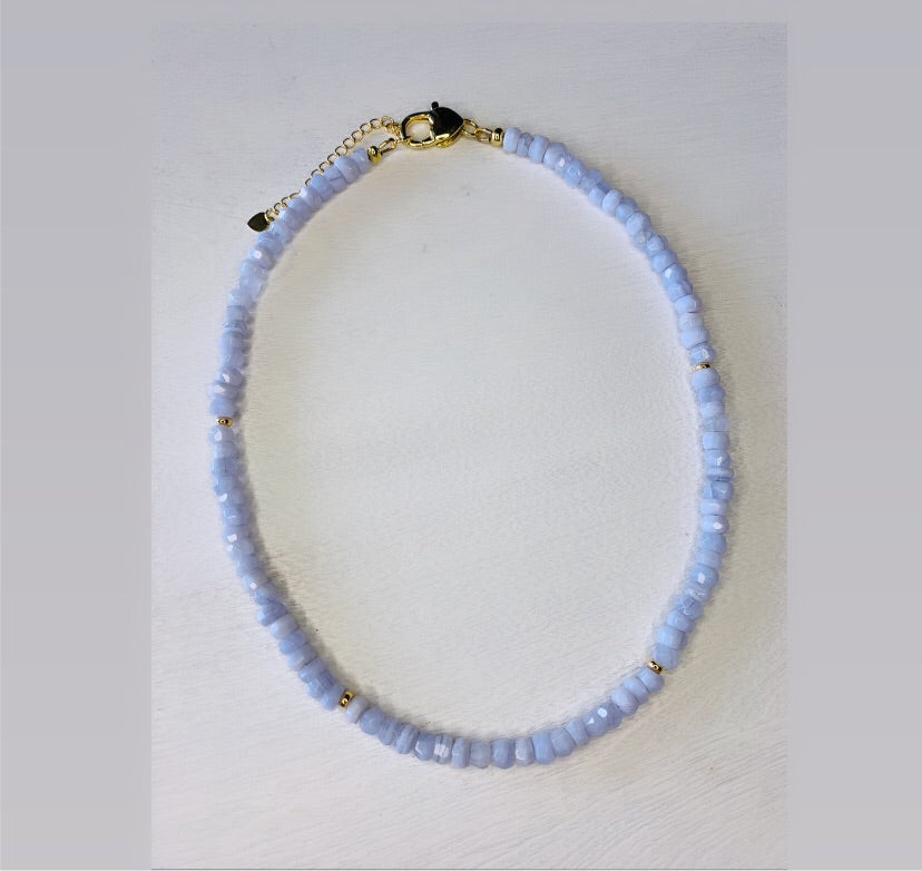 The Blue Lace Agate Necklace
