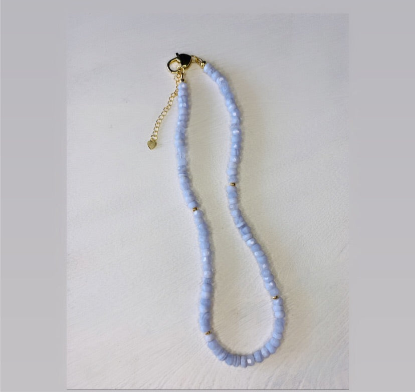 The Blue Lace Agate Necklace